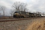 NS 4398 leads a westbound train past MP116